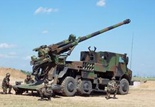Guns, cartridge case, artillery and other military equipment and their components.